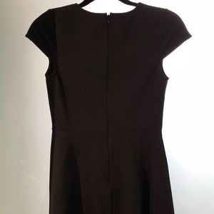 Black fit and flare dress